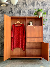 Load image into Gallery viewer, Compact Mid-Century wardrobe made in Sweden