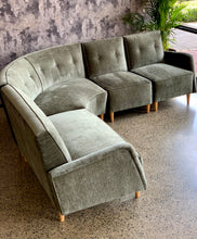 Load image into Gallery viewer, Mid-Century Curved Couch