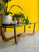 Load image into Gallery viewer, Mid-Century Coffee Table & Glass Top