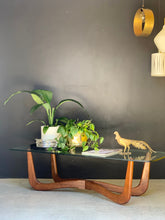 Load image into Gallery viewer, Mid-Century Coffee Table & Glass Top