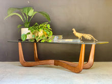 Load image into Gallery viewer, Mid-Century Coffee Table & Glass Top
