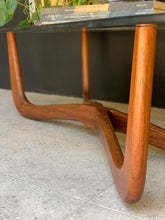 Load image into Gallery viewer, Mid-Century Coffee Table & Glass Top