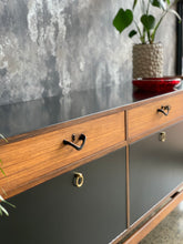Load image into Gallery viewer, Mid-Century Sideboard in Black & Wood