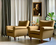 Load image into Gallery viewer, Pair Of Mid-Century Lounge Armchairs