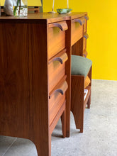 Load image into Gallery viewer, Retro Dresser, Mirror And Stool