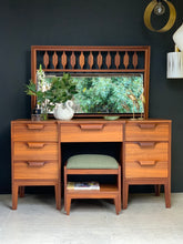 Load image into Gallery viewer, Retro Dresser, Mirror And Stool