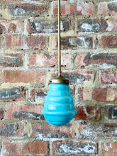 Load image into Gallery viewer, Retro Turquoise Ceiling Pendant