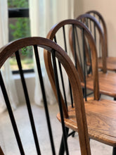 Load image into Gallery viewer, Vintage Set of Dining Chairs in Black & Wood