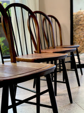 Load image into Gallery viewer, Vintage Set of Dining Chairs in Black & Wood