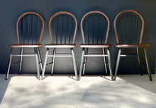 Load image into Gallery viewer, Vintage Set of Dining Chairs in Black & Wood
