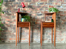 Load image into Gallery viewer, Pair Of Mid-Century Bed Pedestals