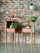 Load image into Gallery viewer, Pair Of Mid-Century Bed Pedestals