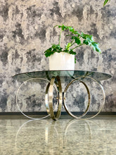 Load image into Gallery viewer, Round chrome coffee table