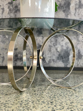 Load image into Gallery viewer, Round chrome coffee table