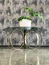 Load image into Gallery viewer, Round chrome coffee table