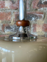 Load image into Gallery viewer, Pull-down Vintage chrome & wood retro ceiling light