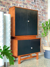 Load image into Gallery viewer, Mid-Century cabinet with black doors