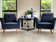 Load image into Gallery viewer, Pair of Retro Lounge Armchairs