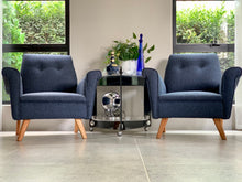 Load image into Gallery viewer, Pair of Retro Lounge Armchairs