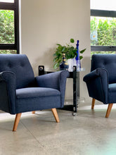 Load image into Gallery viewer, Pair of Retro Lounge Armchairs