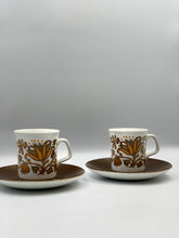 Load image into Gallery viewer, Pair of J&G Meakin Coffee Cups & Saucers