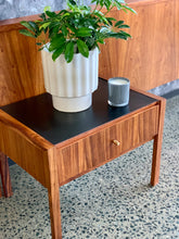 Load image into Gallery viewer, Mid-Century cubist headboard & pedestals