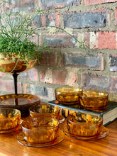 Load image into Gallery viewer, Retro Arcoroc Amber Serving Set