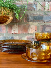 Load image into Gallery viewer, Retro Arcoroc Amber Serving Set