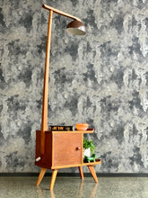 Load image into Gallery viewer, Retro Side Table with Lamp