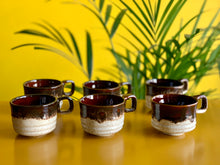 Load image into Gallery viewer, Retro Set of Pottery Cups