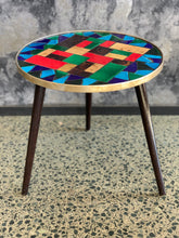 Load image into Gallery viewer, Retro Mosaic Side Table