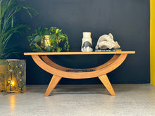 Load image into Gallery viewer, Oak Coffee Table & Glass Top