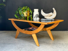 Load image into Gallery viewer, Oak Coffee Table & Glass Top