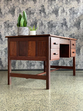 Load image into Gallery viewer, Vintage Partridge Wood Desk