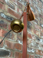 Load image into Gallery viewer, Copper and Wood Adjustable Lamp