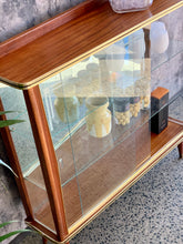 Load image into Gallery viewer, Retro display cabinet with gold trim