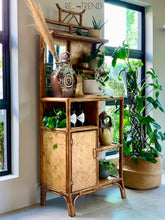 Load image into Gallery viewer, Vintage Cane Display Cabinet