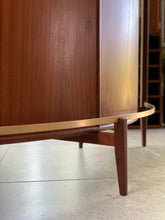 Load image into Gallery viewer, Mid-Century Curved Bar With Brass Footrest