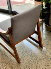 Load image into Gallery viewer, Pair of wooden armchairs with curved arms