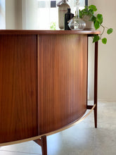 Load image into Gallery viewer, Mid-Century Curved Bar With Brass Footrest