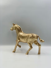 Load image into Gallery viewer, Brass Zebra Ornament
