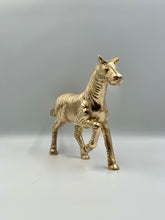 Load image into Gallery viewer, Brass Zebra Ornament