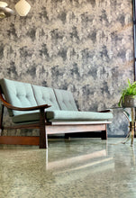 Load image into Gallery viewer, Mid-Century 3-seater couch with dipped arms