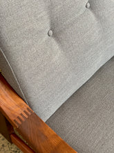 Load image into Gallery viewer, Mid-Century 3-seater couch with dipped arms