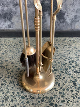 Load image into Gallery viewer, Vintage Brass Fireplace Tools