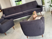 Load image into Gallery viewer, Vintage Couch in Charcoal