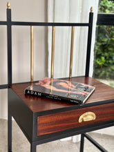 Load image into Gallery viewer, Retro Steel & Sapele Headboard with Brass Accents