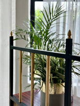 Load image into Gallery viewer, Retro Steel & Sapele Headboard with Brass Accents