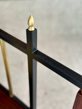 Load image into Gallery viewer, Retro Steel & Sapele Headboard with Brass Accents