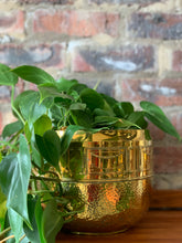 Load image into Gallery viewer, Vintage Brass Planters